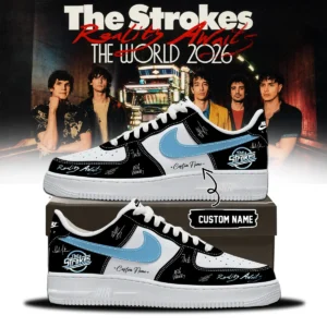 The Strokes Reality Awaits Tour Signature Custom Air Force 1 & Jordan 1 Shoes [Batch 19]