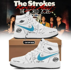 The Strokes Reality Awaits Tour Signature Custom Air Force 1 & Jordan 1 Shoes [Drop 20]