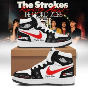 The Strokes Reality Awaits Tour Signature Custom Air Force 1 & Jordan 1 Shoes - Part 1