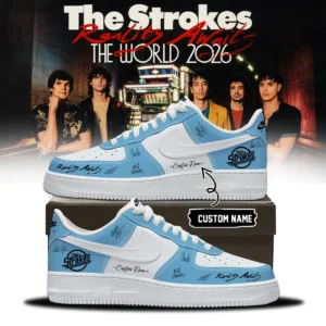 The Strokes Reality Awaits Tour Signature Custom Air Force 1 & Jordan 1 Shoes (Release 9)