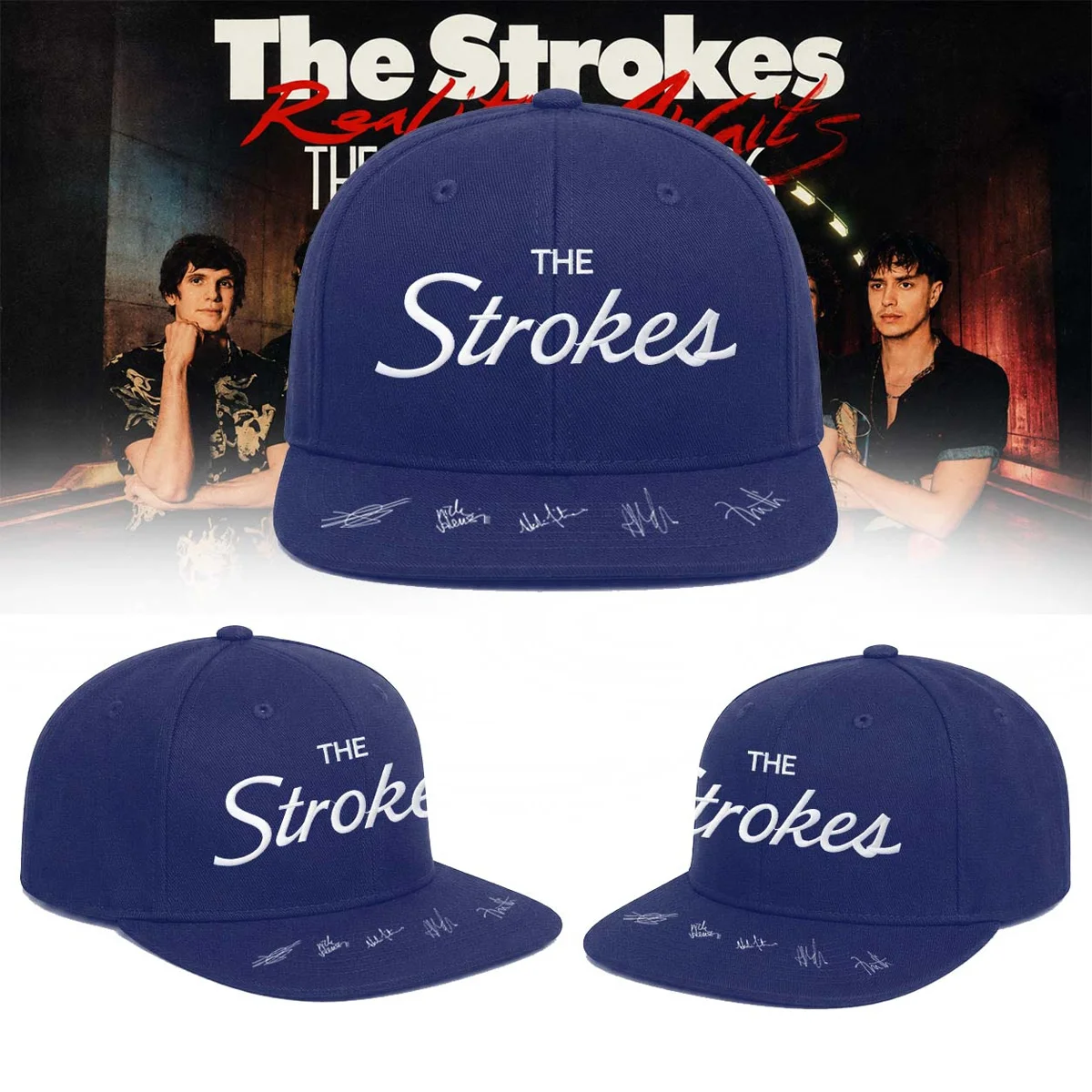 The Strokes Reality Awaits Tour Signature Bomber Jacket (Design 13)