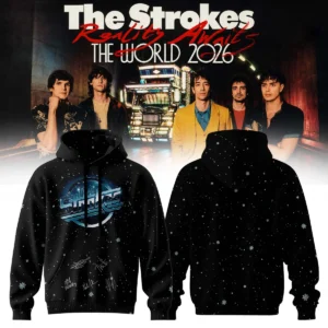 The Strokes Reality Awaits Tour Signature Shirt & Hoodie (Design 8)
