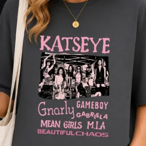 Katseye Y2K Unisex Tee, Eyekon Design, Graphic T-Shirt, Kpop Shirt