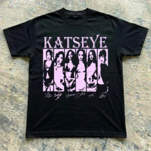 Katseye Y2K Unisex Tee, Eyekon Design T-Shirt, Kpop Shirt