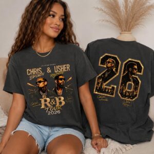 CHRIS Brown & USHER Raymond 2026 T Shirt | The R&B Tour Shirt | Tee