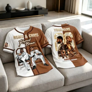 CHRIS Brown 2026 Tour Jersey | The R&B Tour | Custom Name Baseball Jersey