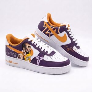Kobe Bryant Los Angeles Lakers Nike Air Force 1 Shoes