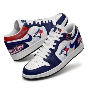 Toronto Blue Jays Custom Name Nike Air Force 1 Shoes