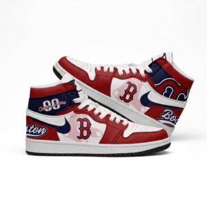 Custom Name Boston Red Sox MLB Air Jordan 1 Shoes