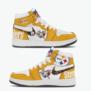 Personalized Pittsburgh Steelers NFL Air Jordan 1 Shoes