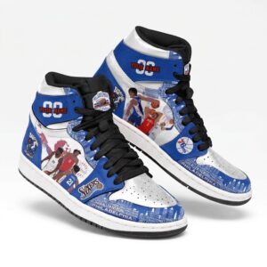 Personalized Philadelphia 76ers NBA Air Jordan 1 Shoes