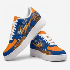New York Knicks Championship Edition Nike Air Force 1 Shoes
