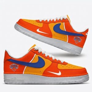 New York Knicks Team Colors Nike Air Force 1 Shoes
