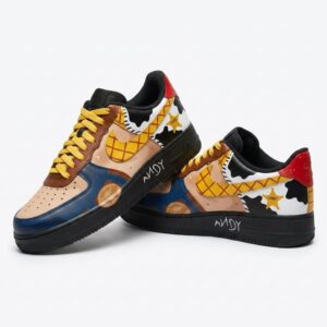 Toy Story Woody Sheriff Andy Nike Air Force 1 Shoes