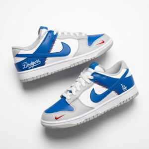 Los Angeles Dodgers Blue White Nike Air Force 1 Shoes