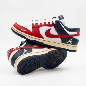 Atlanta Braves Baseball Stitch Nike Air Force 1 Shoes