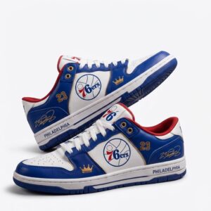 Philadelphia 76ers Crown Edition Nike Air Force 1 Shoes