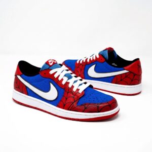 Spider-Man Red Blue Nike Air Force 1 Shoes