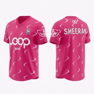 Ed Sheeran Loop Tour Pink Soccer Jersey