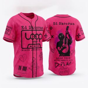 Ed Sheeran Loop Tour North America 2026 Baseball Jersey