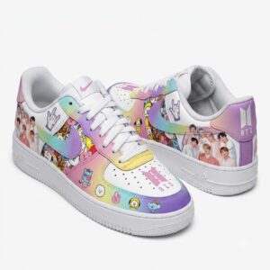 BTS BT21 Pastel Nike Air Force 1 Shoes
