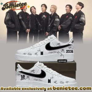 BTS 10th Anniversary Custom Air Force 1 & Jordan 1 Shoes (Design 2)