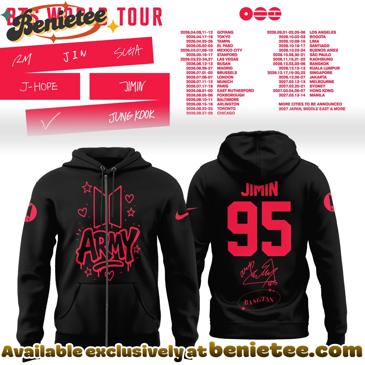 BTS Jimin World Tour Shirt & Hoodie