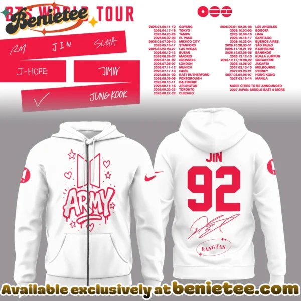 BTS Jin World Tour T-Shirt & Hoodie