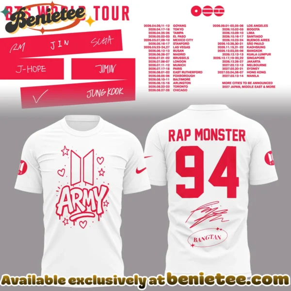 BTS Rap Monster World Tour T-Shirt & Hoodie