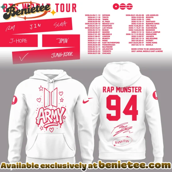 BTS Rap Monster World Tour T-Shirt & Hoodie