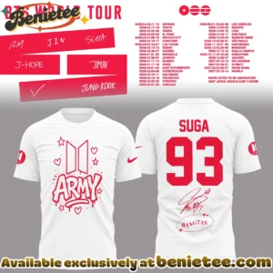 BTS Suga World Tour T-Shirt & Hoodie - Part 1