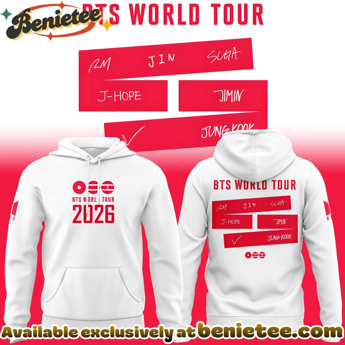 BTS World Tour Shirt & Hoodie - Series 1