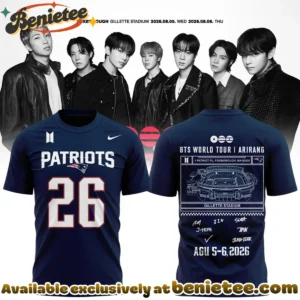 BTS x New England Patriots Shirt & Hoodie (Release 3)