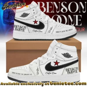 Benson Boone American Heart Tour Custom Air Force 1 & Jordan 1 Shoes [Drop 9]