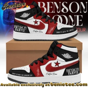 Benson Boone American Heart Tour Custom Air Force 1 & Jordan 1 Shoes - Series 15