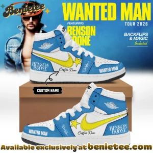 Benson Boone Wanted Man Custom Air Force 1 & Jordan 1 Shoes [Batch 28]