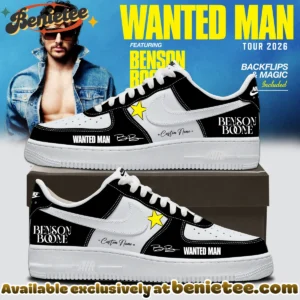 Benson Boone Wanted Man Custom Air Force 1 & Jordan 1 Shoes (Design 5)