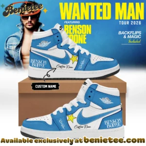 Benson Boone Wanted Man Custom Air Force 1 & Jordan 1 Shoes (Design 9)