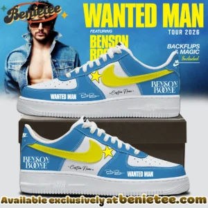Benson Boone Wanted Man Custom Air Force 1 & Jordan 1 Shoes (Release 18)