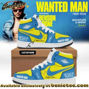 Benson Boone Wanted Man Custom Air Force 1 & Jordan 1 Shoes (Release 29)