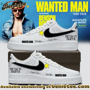 Benson Boone Wanted Man Custom Air Force 1 & Jordan 1 Shoes - Series 1