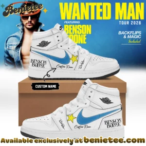 Benson Boone Wanted Man Custom Air Force 1 & Jordan 1 Shoes (Style 10)