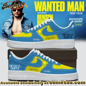 Benson Boone Wanted Man Custom Air Force 1 & Jordan 1 Shoes (Style 6)