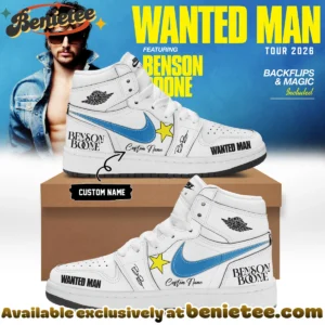 Benson Boone Wanted Man Custom Air Force 1 & Jordan 1 Shoes - Variant 4