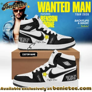 Benson Boone Wanted Man Custom Air Force 1 & Jordan 1 Shoes - Variant 7