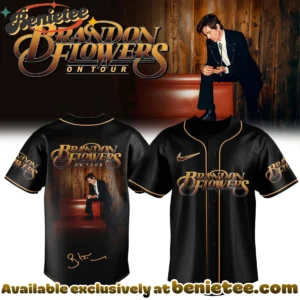 Brandon Flowers On Tour Signature Baseball Jersey - Variant 5