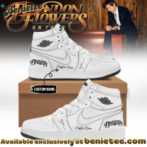Brandon Flowers On Tour Signature Custom Air Force 1 & Jordan 1 Shoes [Batch 6]