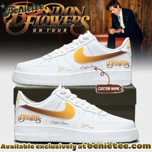 Brandon Flowers On Tour Signature Custom Air Force 1 & Jordan 1 Shoes (Release 3)