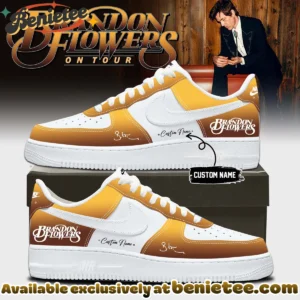 Brandon Flowers On Tour Signature Custom Air Force 1 & Jordan 1 Shoes (Style 1)