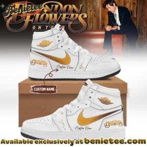 Brandon Flowers On Tour Signature Custom Air Force 1 & Jordan 1 Shoes - Variant 4
